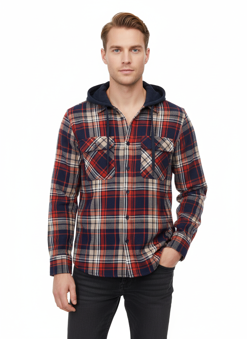 Red Flannel Hoodie