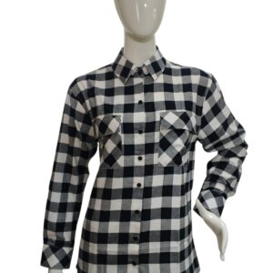 flanellskjorta med lång ärm