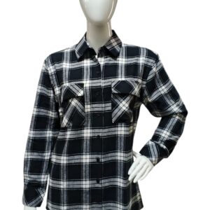 Home flanellskjorta med lång ärm