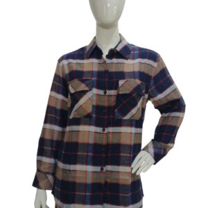 flanellskjorta med lång ärm