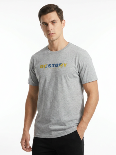 Premium grey cotton T-shirt