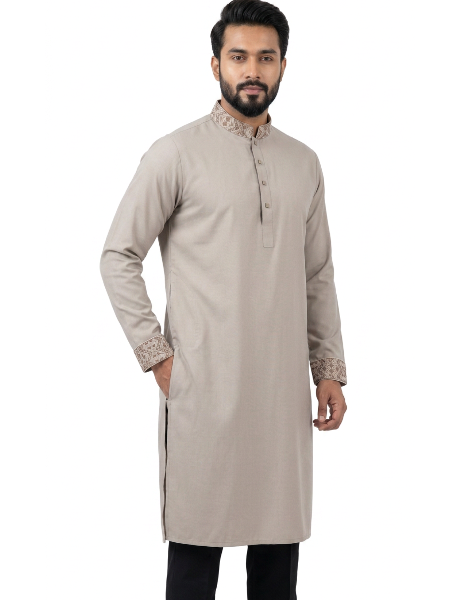 Elegant light brown Punjabi