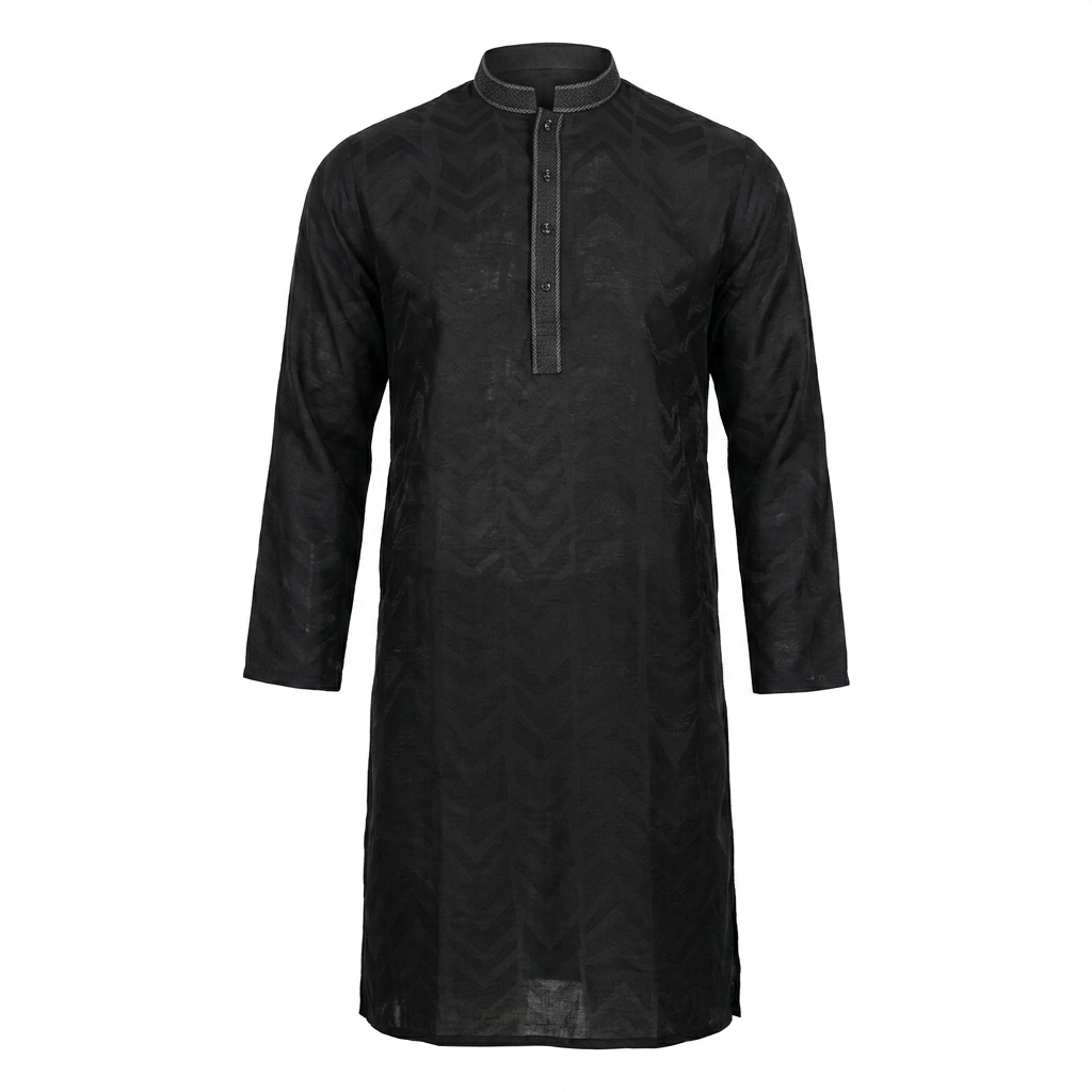Black lasa Panjabi - Image 2