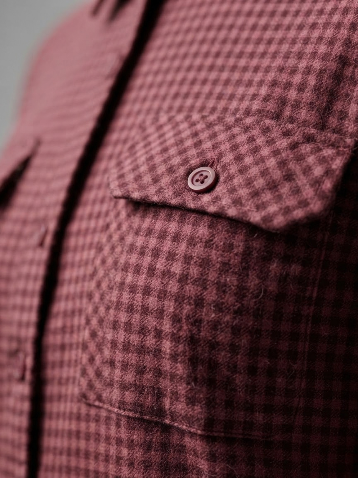 Women’s Pink & Chocolate check Flannel Shirt - Image 5