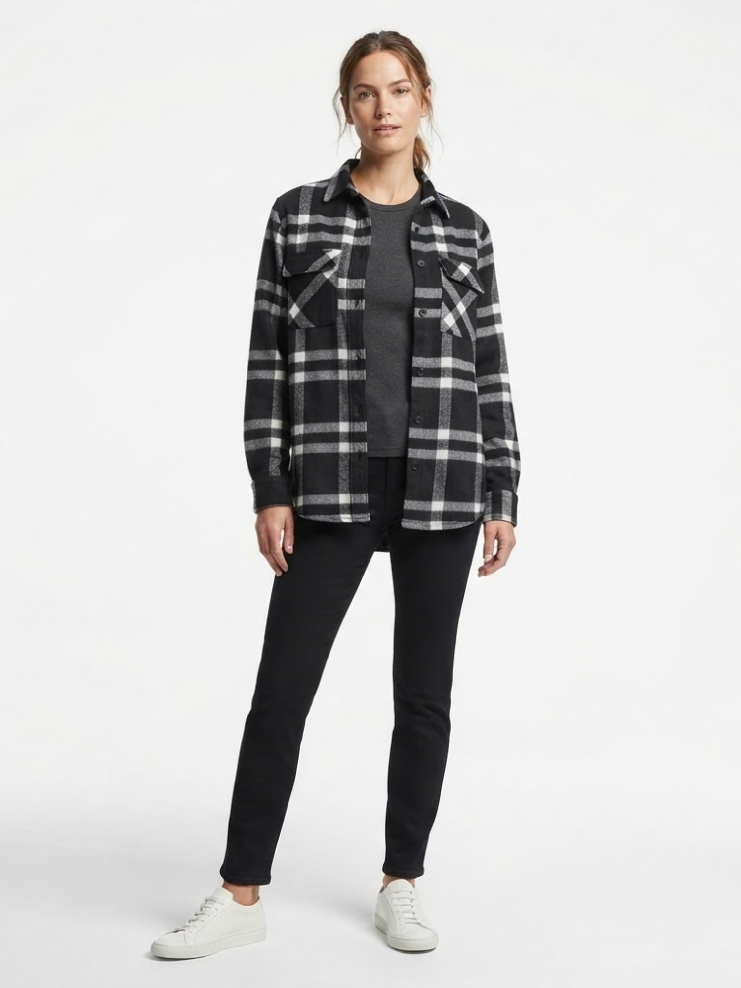 Women’s Black Flannel Shirt - Image 7