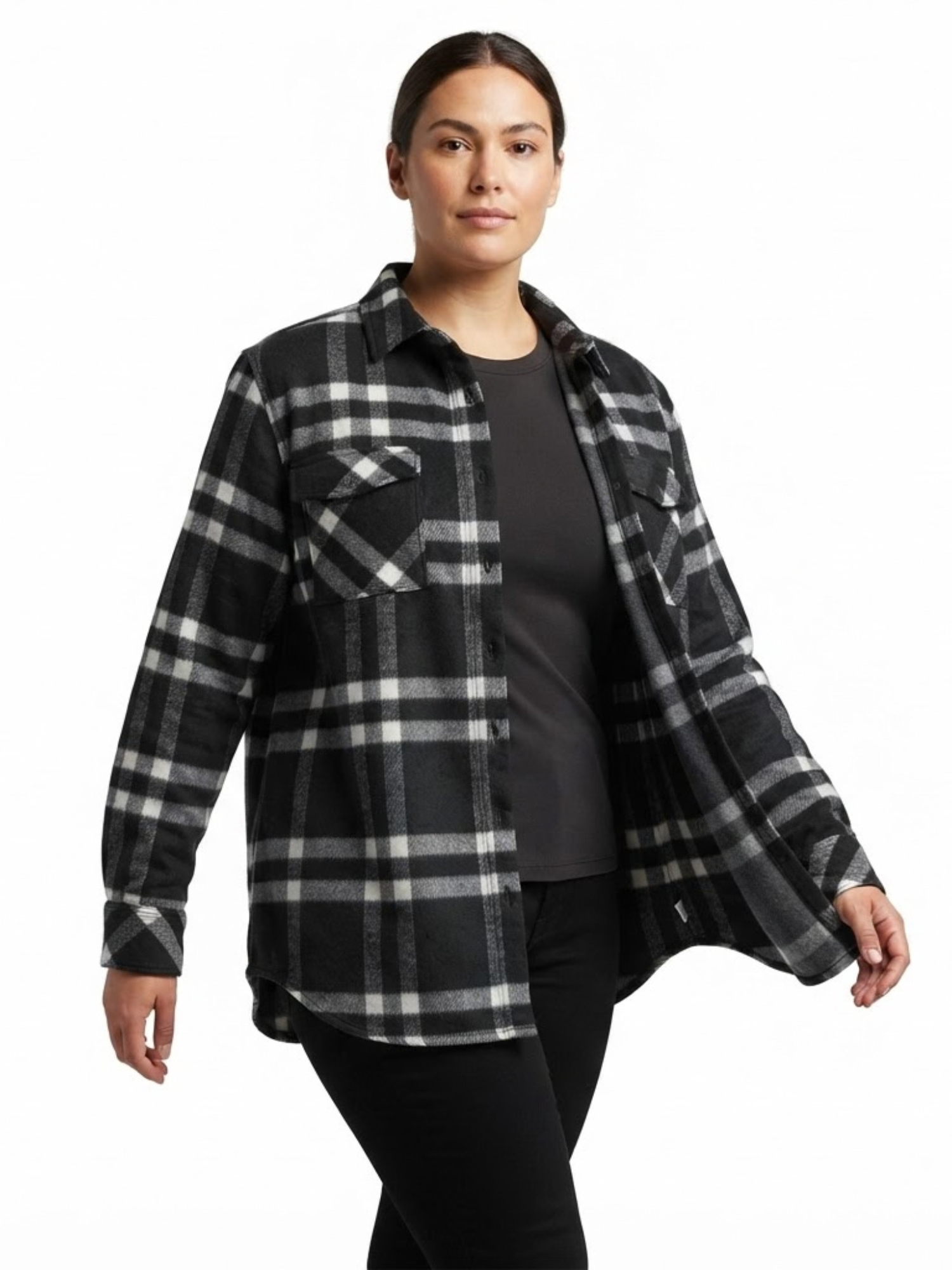 Women’s Black Flannel Shirt - Image 5