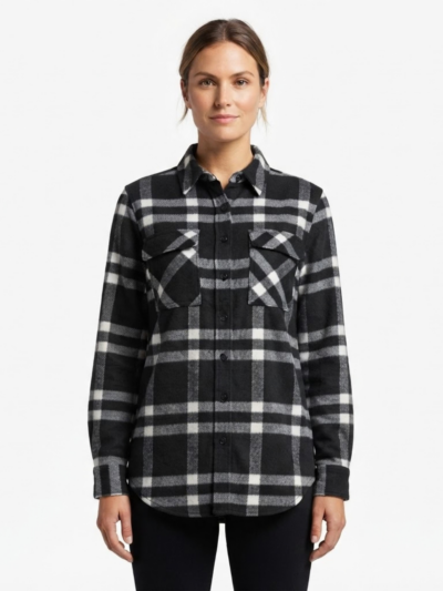 Women’s Black Flannel Shirt